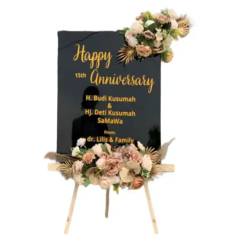 Papan Bunga Akrilik Bungur